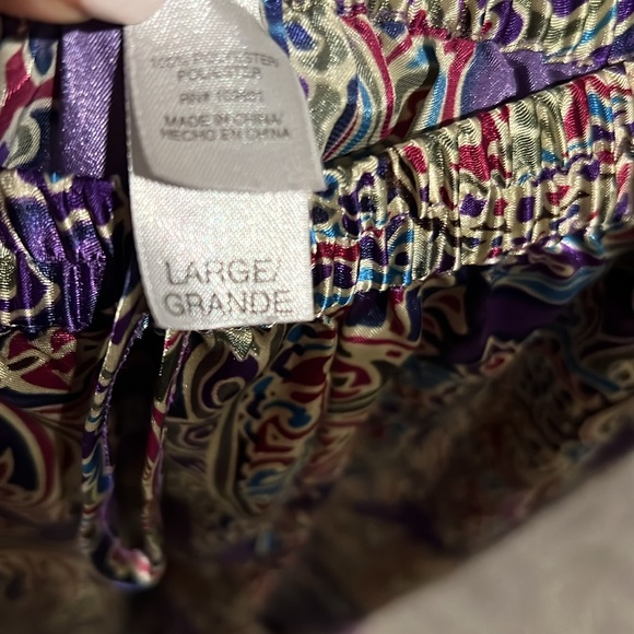 Purple Paisley Print Pants! Lounge or Pajama Pant. Valentine Loungewear - Picture 6 of 6